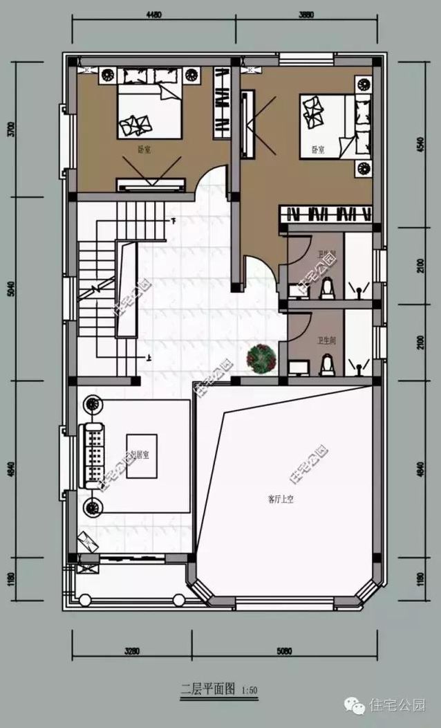 8米的面寬怎樣建獨棟小別墅？還帶有挑空客廳、大露臺