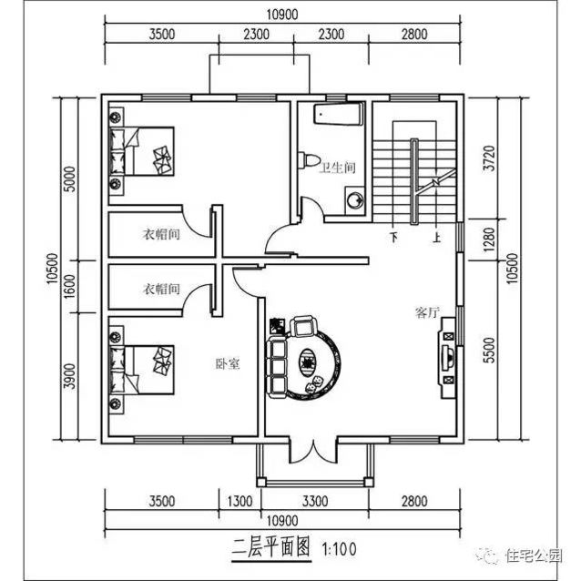 農(nóng)村10X10米3層別墅，實(shí)拍戶型，28萬(wàn)！