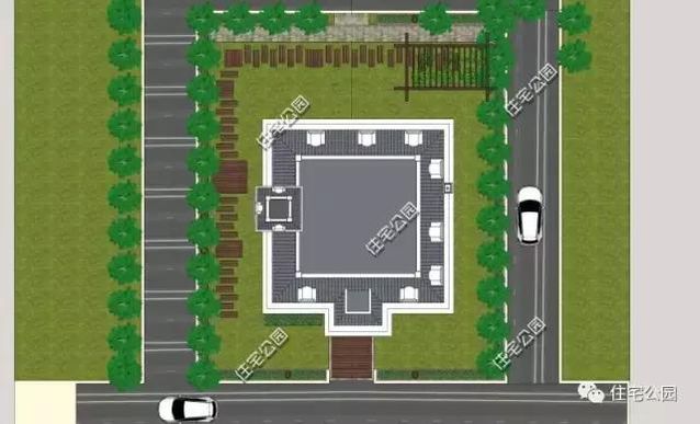 13X13米農村復古風格別墅，戶型方正、臥室多