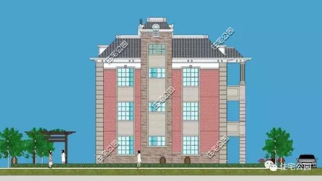 13X13米農村復古風格別墅，戶型方正、臥室多