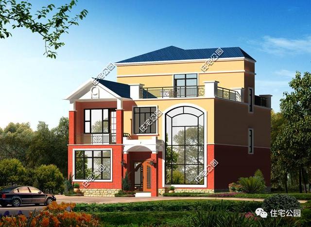 10X15米3層農村別墅設計，6室2廳，27萬造好，含全圖！