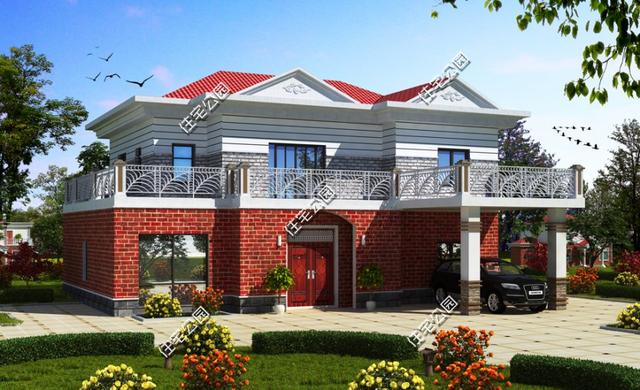 農村自建房15米面寬戶型2套，7個衛生間多么？