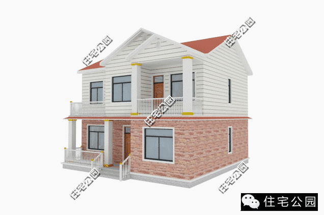 10X10米2層經(jīng)典別墅，戶型方正成本18萬，全圖展示！