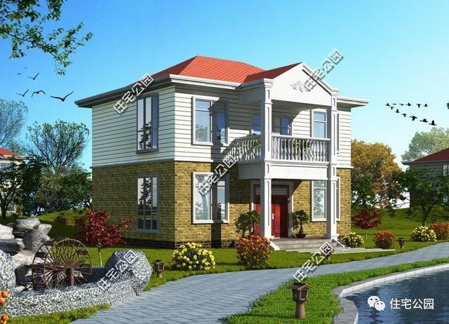 農(nóng)村2層11X10米別墅，經(jīng)典大氣造價低，全圖！