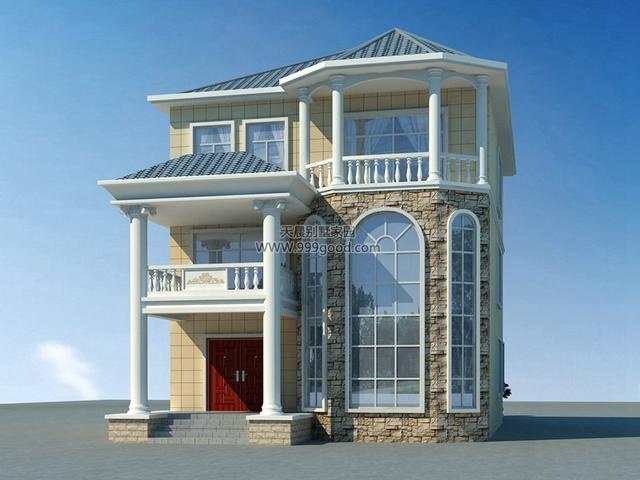 農(nóng)村9.3X13.2米洋氣別墅設(shè)計圖，外秀內(nèi)斂，不要太精致！