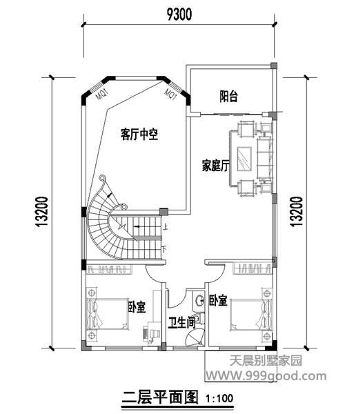農(nóng)村9.3X13.2米洋氣別墅設(shè)計圖，外秀內(nèi)斂，不要太精致！