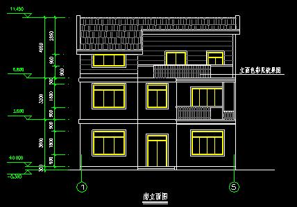 3層別墅CAD圖紙，占地面積120平米，建筑面積301方米