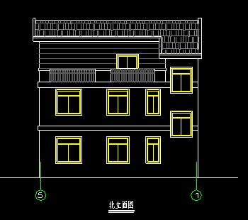 3層別墅CAD圖紙，占地面積120平米，建筑面積301方米