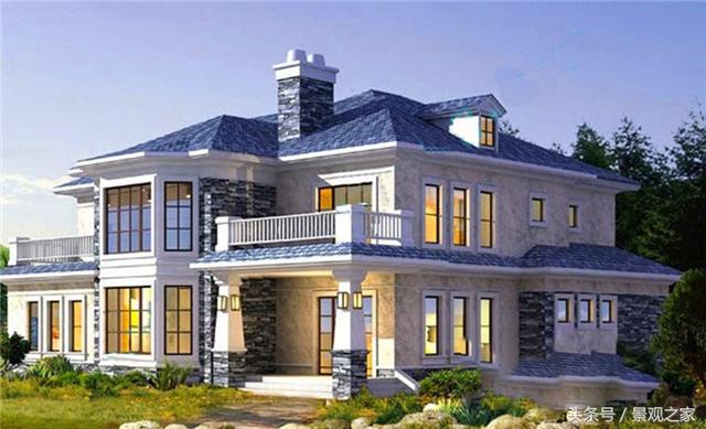 新農(nóng)村兩層別墅設(shè)計圖紙及效果圖！