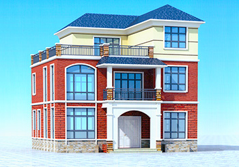 農村三層樓房設計圖，帶外觀圖片，新款戶型