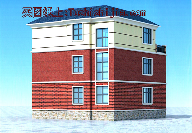 農村三層樓房設計圖,帶外觀圖片,新款戶型