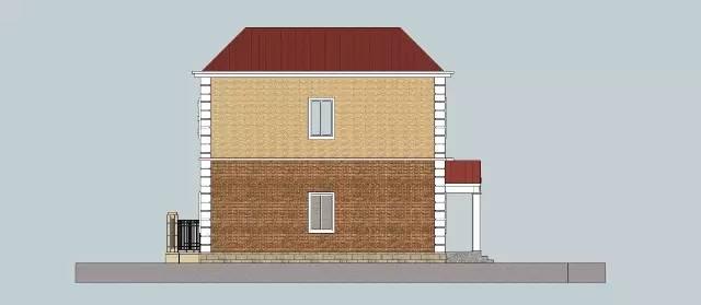 12米x10米帶車庫兩層小別墅, 毛坯25萬毛坯能建