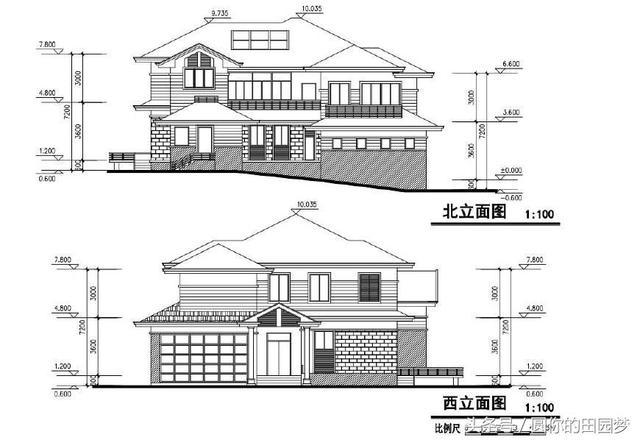 斜屋面二層獨棟別墅 造型簡潔漂亮空間布局合理