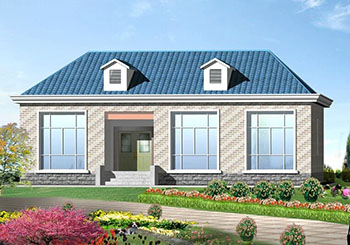 農(nóng)村4間平房設計圖，帶外觀效果圖，自建平方推薦