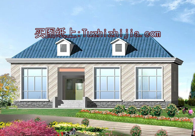 農村4間平房設計圖，帶外觀效果圖，自建平方推薦