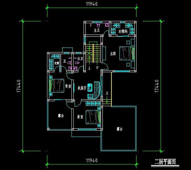 12X18米三層現代農村別墅, 帶院子和平層頂, 30萬以內