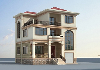 農村三層半別墅設計圖及外觀效果圖,三層半樓房設計方案推薦