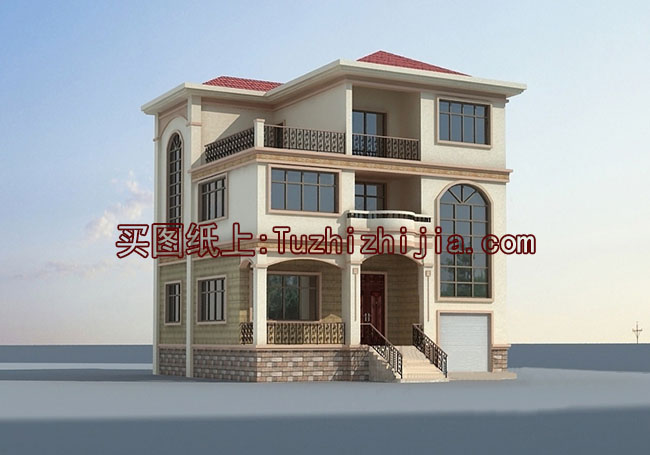 農村三層半別墅設計圖及外觀效果圖,三層半樓房設計方案推薦