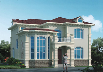 外觀看起來高端、奢華的二層小別墅設(shè)計圖，推薦