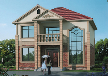 二層復式小洋樓設計圖，外觀精致，戶型合理