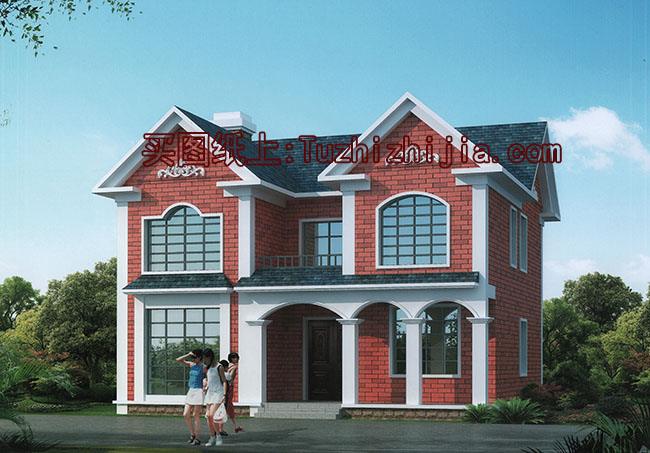 130平新農村二層住宅設計圖，外觀精致、漂亮