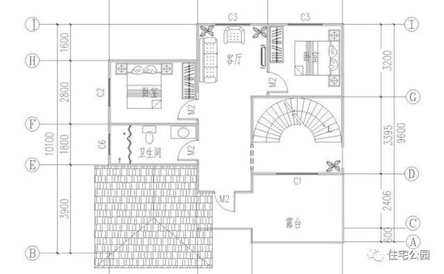 看看這套小別墅，搞定挑空客廳、旋轉(zhuǎn)樓梯只要25萬！