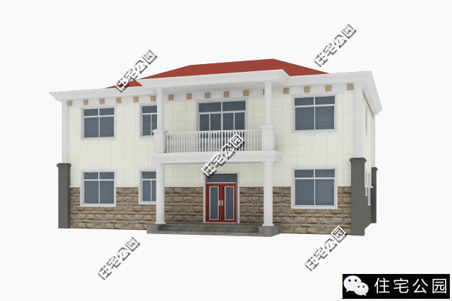 16X12米農(nóng)村別墅，８室２廳，經(jīng)濟(jì)實用