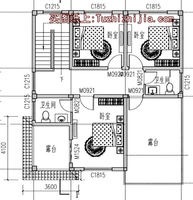 預算20萬的農村三層房屋設計圖方案,帶外觀效果圖