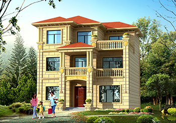 經典的農村三層小樓房設計圖，外觀圖片時尚、精致