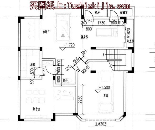 高端三層帶地下室別墅房屋設計圖方案及效果圖