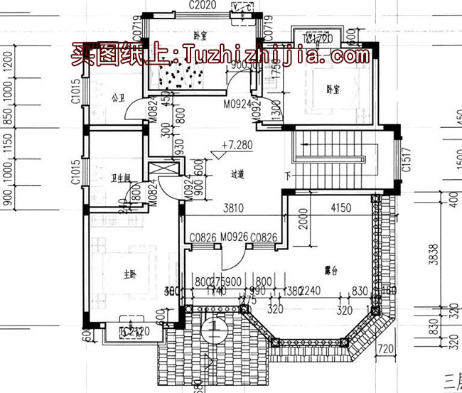 高端三層帶地下室別墅房屋設計圖方案及效果圖