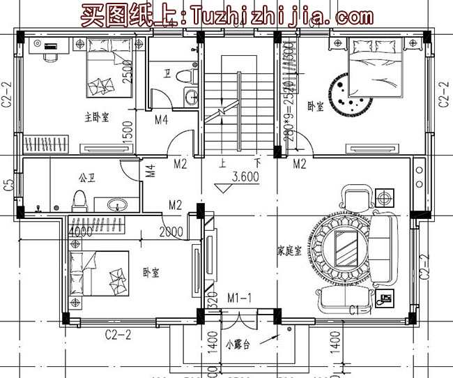 帶車庫徽派風(fēng)格三層別墅房屋設(shè)計(jì)圖,新農(nóng)村住宅設(shè)計(jì)推薦