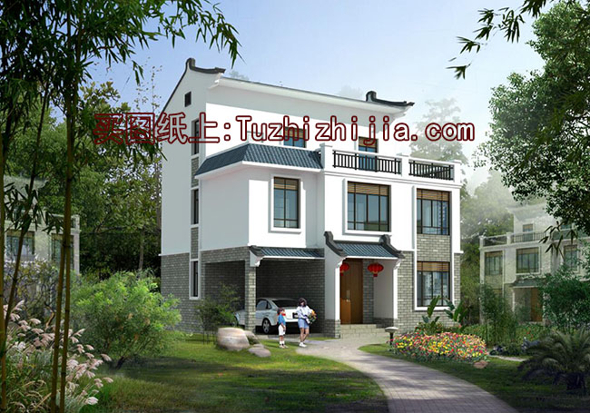 小戶型徽派建筑別墅設計方案大全，三層別墅設計圖推薦