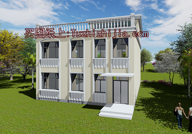 二層半大客廳復(fù)式別墅房屋設(shè)計(jì)圖,客廳寬闊明亮