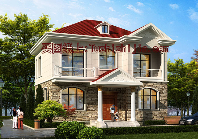 100平二層精致小別墅房屋設計圖,外觀精致、漂亮