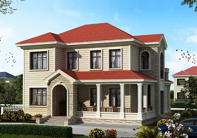 125平兩層別墅房屋設(shè)計(jì)圖，帶普通和復(fù)式兩個(gè)戶型