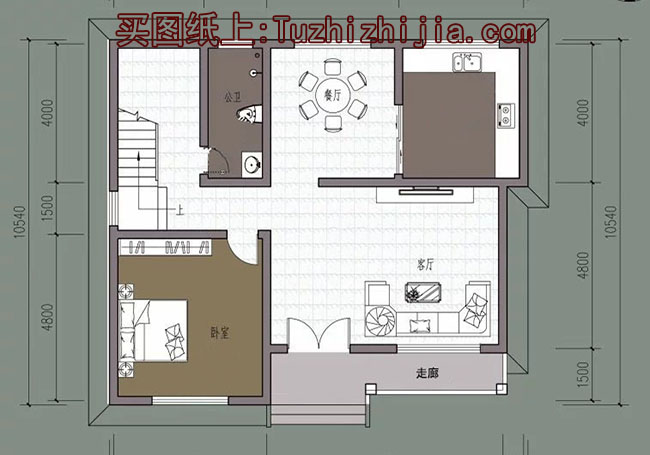 120平二層別墅房屋設計圖，造型美觀、現代