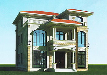 鄉(xiāng)村自建獨(dú)棟三層別墅樓房設(shè)計(jì)圖，預(yù)算30萬(wàn)內(nèi)