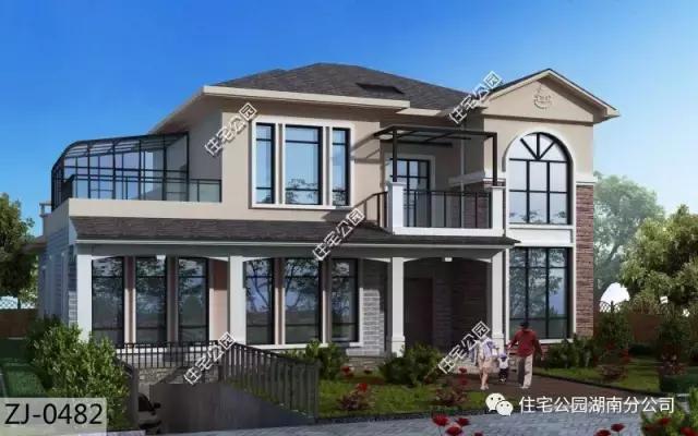 農村二層別墅設計，柴火房，陽光房、帶地下室、竟然還有5個臥室！