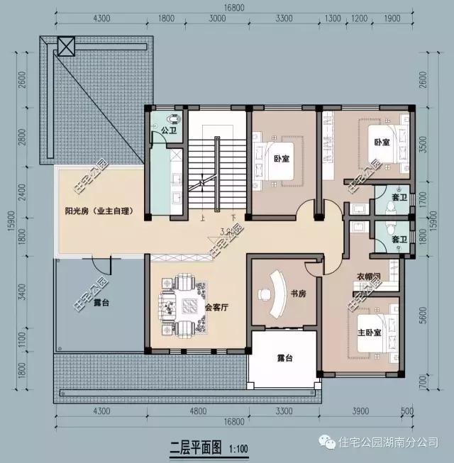 農村二層別墅設計，柴火房，陽光房、帶地下室、竟然還有5個臥室！