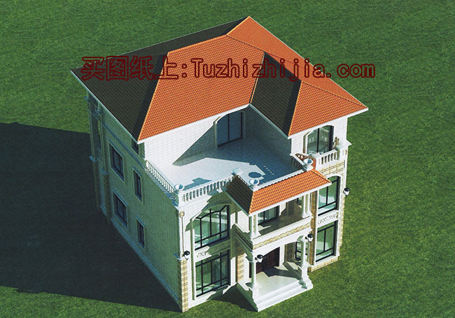 鄉(xiāng)村自建獨(dú)棟三層別墅樓房設(shè)計(jì)圖，預(yù)算30萬內(nèi)