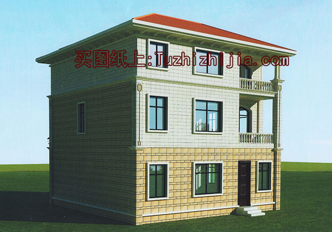 鄉(xiāng)村自建獨(dú)棟三層別墅樓房設(shè)計(jì)圖，預(yù)算30萬內(nèi)