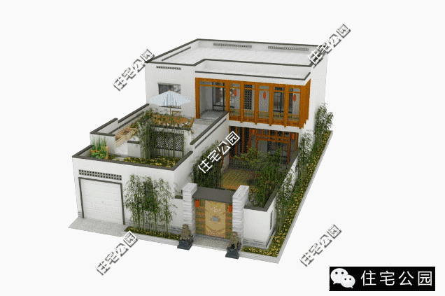 11X21米中式大平層設計圖，種花養魚生活悠閑！你是不是也想回家建？