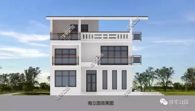 120平農(nóng)村三層別墅，方正戶型、造價(jià)27萬！