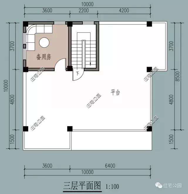 120平農(nóng)村三層別墅，方正戶型、造價(jià)27萬！