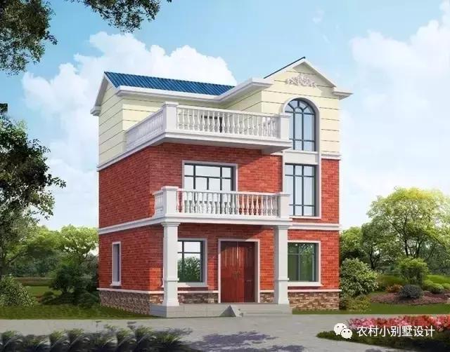 經典實用的農村三層小別墅設計，簡潔通用戶型，布局完美！