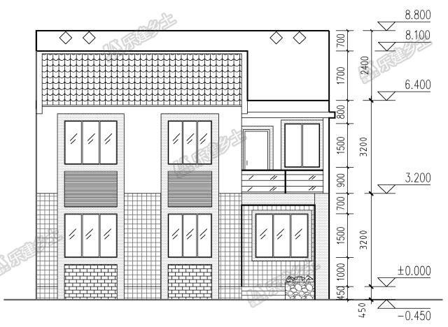 二層別墅設計，可獨棟可聯(lián)排，適合三代人居住