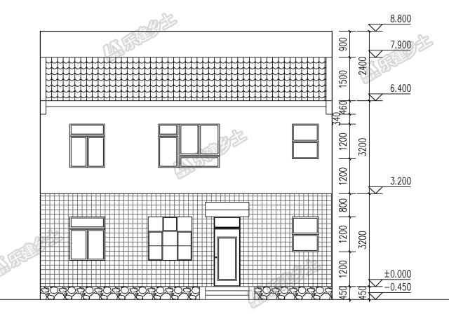 二層別墅設計，可獨棟可聯(lián)排，適合三代人居住
