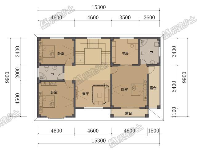 現(xiàn)代簡約二層小洋樓設(shè)計方案，完美布局，大氣美觀！
