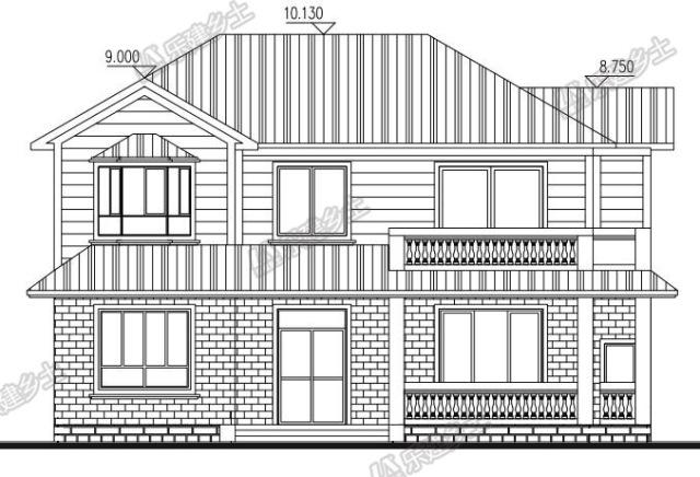現(xiàn)代簡約二層小洋樓設(shè)計方案，完美布局，大氣美觀！